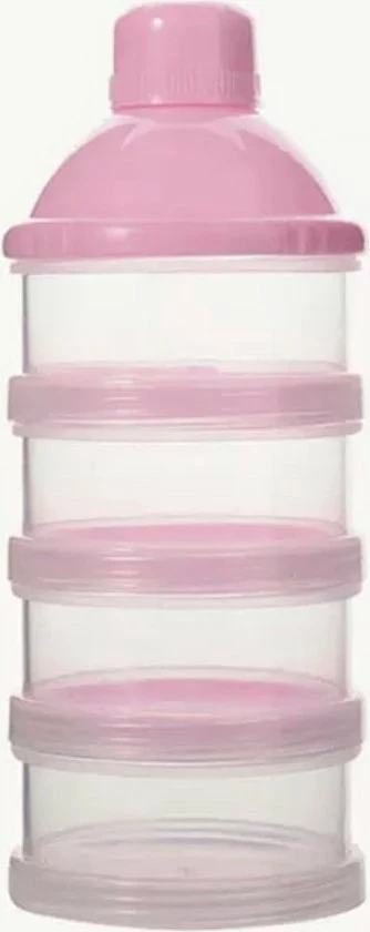Babylove Melkpoeder - Babypoeder Doseerdoosje - Doseerflesje - Kraamcadeau - Bewaarbakjes - Dispenser - Roze 2 Babylove Melkpoeder - Babypoeder Doseerdoosje - Doseerflesje - Kraamcadeau - Bewaarbakjes - Dispenser - Roze - Afbeelding 2