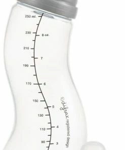 Difrax Anti-Colic 1-2-3 Doseer S-Babyfles Natural - 250ml - Zilver