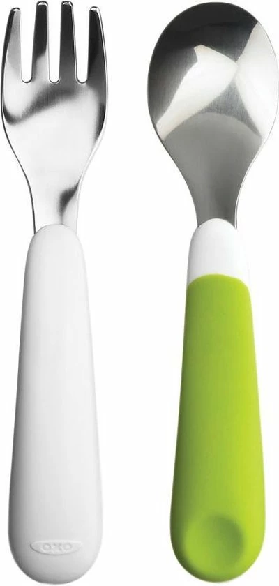 OXO Tot Vork & Lepel Green 1 OXO Tot Vork & Lepel Green