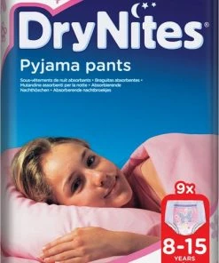 DryNites Absorberende Luierbroekjes Girl 8-15 Jaar 9 Stuks -Zwitsal - Winkel 414x840 1