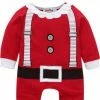 Merkloos Uitverkoop/Sale: Baby Kerstpakje/ Romper Kerstman. Leuke Verkleding Voor Uw Kind/kleinkind/neefje/nichtje Voor De Winter En Kerst. Maat 70, Baby/dreumes Van 6 Tot 9 Maanden