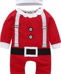 Merkloos Uitverkoop/Sale: Baby Kerstpakje/ Romper Kerstman. Leuke Verkleding Voor Uw Kind/kleinkind/neefje/nichtje Voor De Winter En Kerst. Maat 70, Baby/dreumes Van 6 Tot 9 Maanden