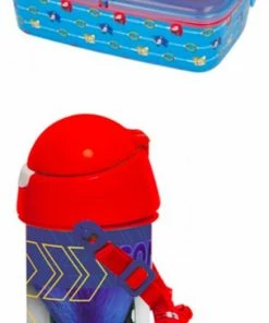Sonic The Hedgehog Sonic Multi Brooddoos / Broodtrommel + XL Drinkbeker - 500 Ml