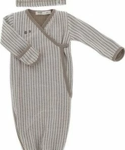 Snoozebaby New Born Slaapzakje - Cocoon - 100% Organic Katoen - Incl Mutsje - 0-3 Maanden - TOG 1.0 - Zacht Bruin Warm Brown