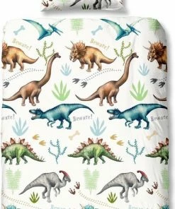 Good Morning Kids Dekbedovertrek Dino-Ledikant (100 X 135 Cm) -Zwitsal - Winkel 441x840 1