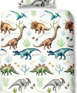 Good Morning Kids Dekbedovertrek Dino-Ledikant (100 X 135 Cm)