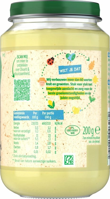 Olvarit Fruithapje 8+ Maanden - Appel Koek - 6 X 200g 9 Olvarit Fruithapje 8+ Maanden - Appel Koek - 6 X 200g - Afbeelding 9
