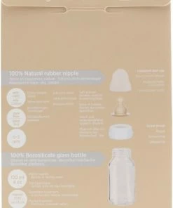 Hevea Drinkfles - Glas - 2 Stuks -120ml - Met Speen - 0-3 Maanden -Zwitsal - Winkel 475x840 1