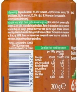 Olvarit Babymaaltijd 6+ Maanden - Vegetarische Bruine Bonenschotel - 6 X 200g -Zwitsal - Winkel 480x840 1