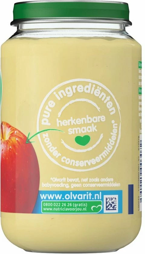 Olvarit Fruithapje 8+ Maanden - Appel Koek - 6 X 200g 2 Olvarit Fruithapje 8+ Maanden - Appel Koek - 6 X 200g - Afbeelding 2