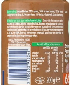 Olvarit Babymaaltijd 6+ Maanden Bruine Bonen Appel Rijst Rundvlees - 6 X 200g -Zwitsal - Winkel 481x840