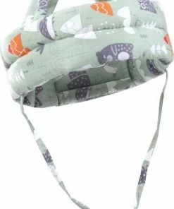 Merkloos Baby Hoofdkussen - Baby Zachte Helm - Baby Kinderhelm - Baby Veiligheidskussen - Val Beveiliging En Bescherming Kind - Hoofdbescherming - Hoofdbeschermer - Geen Kinder Fietshelm | Licht Groen Zonder Oortjes