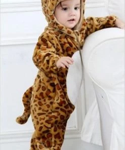 Budino Baby Romper Pyjama Onesie Luipaard Dier - Bruin - Maat 90 -Zwitsal - Winkel 489x840 1