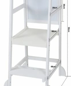 Alizendeh Naturel Learning Tower - Leertoren Keukenhulp - Leertoren - Opstapje - Antislip Opstapje - Kindertrap - Leertoren Peuters - Leer Toren - Naturel Learning Tower -Zwitsal - Winkel 501x840