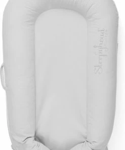 DockAtot Sleepyhead Deluxe+ Cloud Grey Grijs Babynestje - Ademend Materiaal - 0 Tot 8 Maanden