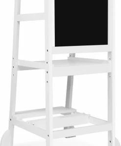 Alizendeh Naturel Learning Tower - Leertoren Keukenhulp - Leertoren - Opstapje - Antislip Opstapje - Kindertrap - Leertoren Peuters - Leer Toren - Naturel Learning Tower