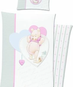 Disney Winnie The Pooh BABY Dekbedovertrek, Love - 100 X 135 Cm - Katoen