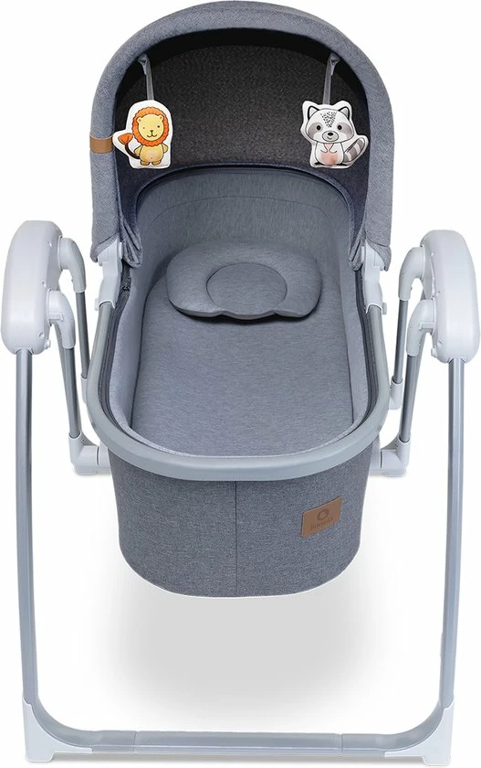 Lionelo Figgy - Babywiejge - 5 Schommelsnelheden - 12 Melodieën Met 5 Geluiden Van De Natuur - Handvat Om Het Wiegje Te Verplaatsen 4 Lionelo Figgy - Babywiejge - 5 Schommelsnelheden - 12 Melodieën Met 5 Geluiden Van De Natuur - Handvat Om Het Wiegje Te Verplaatsen - Afbeelding 4