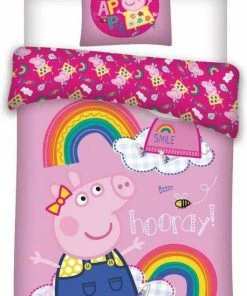 CharactersMania Peppa Pig Dekbedovertrek Junior 100x135 Katoen