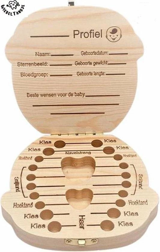 Echte Klasse Tanden Doosje - Voor Melktanden En Haarlok Kraam Cadeau - Hout - Jongen 3 Echte Klasse Tanden Doosje - Voor Melktanden En Haarlok Kraam Cadeau - Hout - Jongen - Afbeelding 3