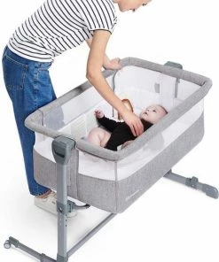 Kinderkraft Co Sleeper - Aanschuifwieg - Neste AIR - Grijs -Zwitsal - Winkel 533x840