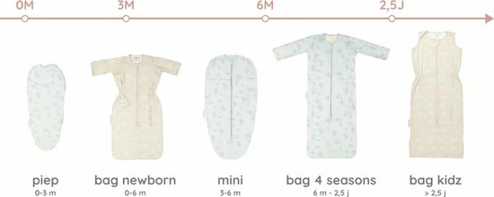 Puckababy Babyslaapzak Bag 4 Seasons 6m-2,5 J - 100 Cm - Forever Love 7 Puckababy Babyslaapzak Bag 4 Seasons 6m-2,5 J - 100 Cm - Forever Love - Afbeelding 7