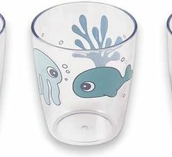 Done By Deer Sea Friends Yummy Kinderglas Blue 3 Stuks -Zwitsal - Winkel 550x226 1
