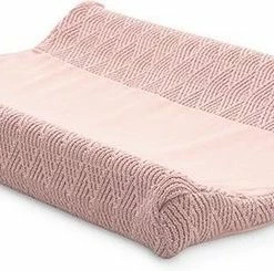 Jollein Aankleedkussenhoes River Knit 75x85cm - Pale Pink