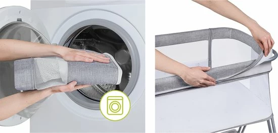 Lionelo Luna - Bedje - 2 In 1 - Geboorte Tot 9 Kg - 4 Wielen Met Blokkade 4 Lionelo Luna - Bedje - 2 In 1 - Geboorte Tot 9 Kg - 4 Wielen Met Blokkade - Afbeelding 4