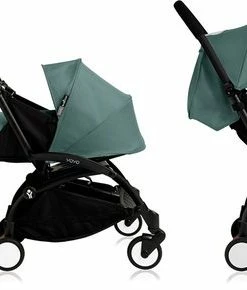 Babyzen YOYO Buggy COMPLEET / FULL SET 0+ En 6+ Aqua Frame Zwart -Zwitsal - Winkel 550x290 1