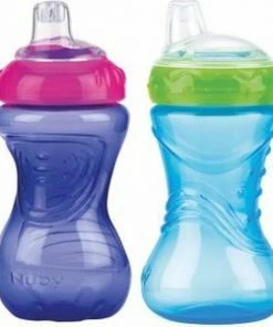 N?by Nuby Easy Grip Antilekbeker 300ml Blauw 6m+