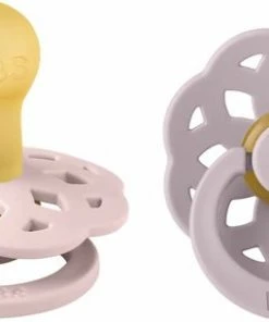 BiBS - Boheme Pacifier - Stage 1 Fopspeen - 2 Stuks - Blossom / Dusky Lilac