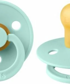 BIBS Fopspeen Maat 1 0-6 Maanden Mint & Pistache - Natuurrubber Baby Speen 2 Stuks -Zwitsal - Winkel 550x306 5