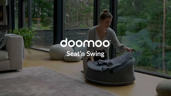 Doomoo - Seat'n Swing - Meegroeiende Poef En Schommelstoel - Kaki 2 Doomoo - Seat'n Swing - Meegroeiende Poef En Schommelstoel - Kaki - Afbeelding 2
