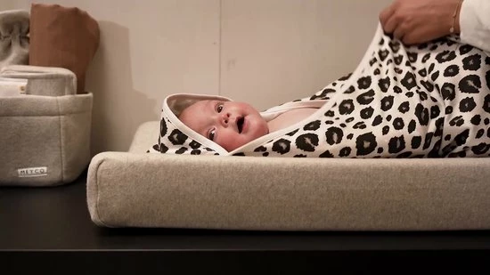 Meyco Knit Basic Commodemandje - Sand Melange - Small 2 Meyco Knit Basic Commodemandje - Sand Melange - Small - Afbeelding 2