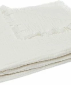 Jollein Baby Deken Ledikant 120x120cm Muslin Fringe - Ivory -Zwitsal - Winkel 550x317 1