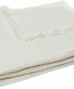 Jollein Baby Deken Ledikant 120x120cm Muslin Fringe - Ivory