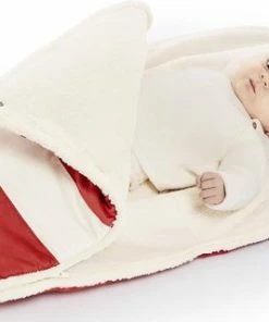 Wallaboo Su De-look Voetenzak - Past In De Autostoel - Pasgeboren Tot 12 Maanden - Met Een Teddy Voering - Rood Gestreept -Zwitsal - Winkel 550x320 5