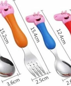 Bomba Pink Pig Tableware - Kinderbestek - Kinderservies - 4-delig - In Geschenkdoos - Peppa - Peuter Bestekset - Ontbijtset - Kindercouvert -Zwitsal - Winkel 550x323 1