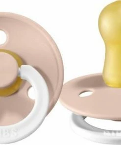 BIBS Fopspeen | T2 6-18 Maanden |Glow In The Dark Blush 2 Stuks !