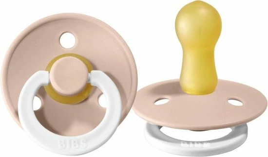 BIBS Fopspeen | T2 6-18 Maanden |Glow In The Dark Blush 2 Stuks ! 1 BIBS Fopspeen | T2 6-18 Maanden |Glow In The Dark Blush 2 Stuks !