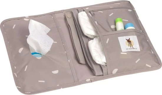 Lässig Verschoningsmatje Blocks Taupe 4 Lässig Verschoningsmatje Blocks Taupe - Afbeelding 4