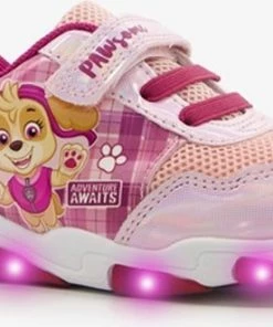 Paw Patrol Meisjes Sneakers Met Lichtjes - Roze - Maat 27