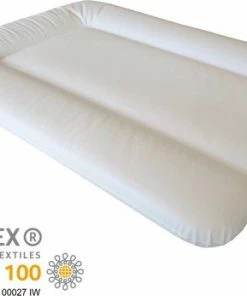 Steff - Aankleedkussen - 70x50 Cm - Wit - Met Kwaliteitslabel OEKO-TEX Standard 100