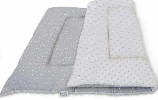 Novéy - Boxkleed 75x95 Cm - Sterren - Grijs - Beige - Baby - Speelkleed 10 Novéy - Boxkleed 75x95 Cm - Sterren - Grijs - Beige - Baby - Speelkleed - Afbeelding 10