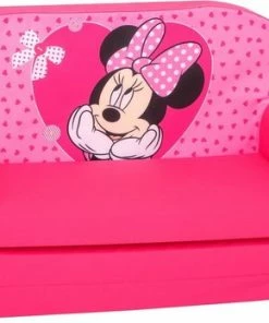 Nicotoy Disney Sofa Uitklapbaar Minnie 42 X 77 Cm Polykatoen Roze