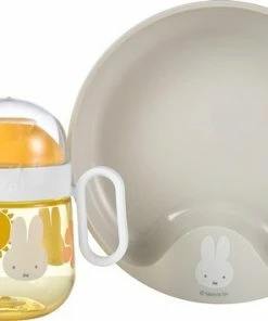 Mepal Mio Babyservies 3-delig Bestaat Uit Een Oefenbord, Antilekbeker En Oefenlepel Nijntje Explore Licht In Gewicht Kan Tegen Een Stootje