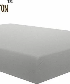 PURE HOME COTTON Hoeslaken 160x200 Katoen - Tot (30cm) - Jersey - Meer Kleuren - Strijkvrij - Lange Levensduur - Grijs