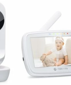 Motorola Nursery Babyfoon - Met Camera - VM34 - 4.3-Inch Kleurendisplay - Infrarood Nachtzicht - Terugspreekfunctie - Slaapliedjes -Zwitsal - Winkel 550x363 3