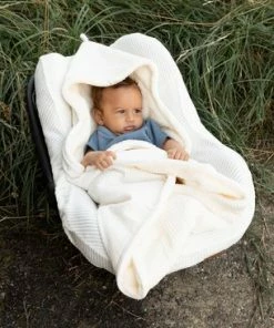 Baby's Only Wikkeldeken - Omslagdoek Baby Sense - Teddy Voering - Wit - 75x75 Cm - Geschikt Voor Drie- En Vijfpuntsgordel -Zwitsal - Winkel 550x366 124